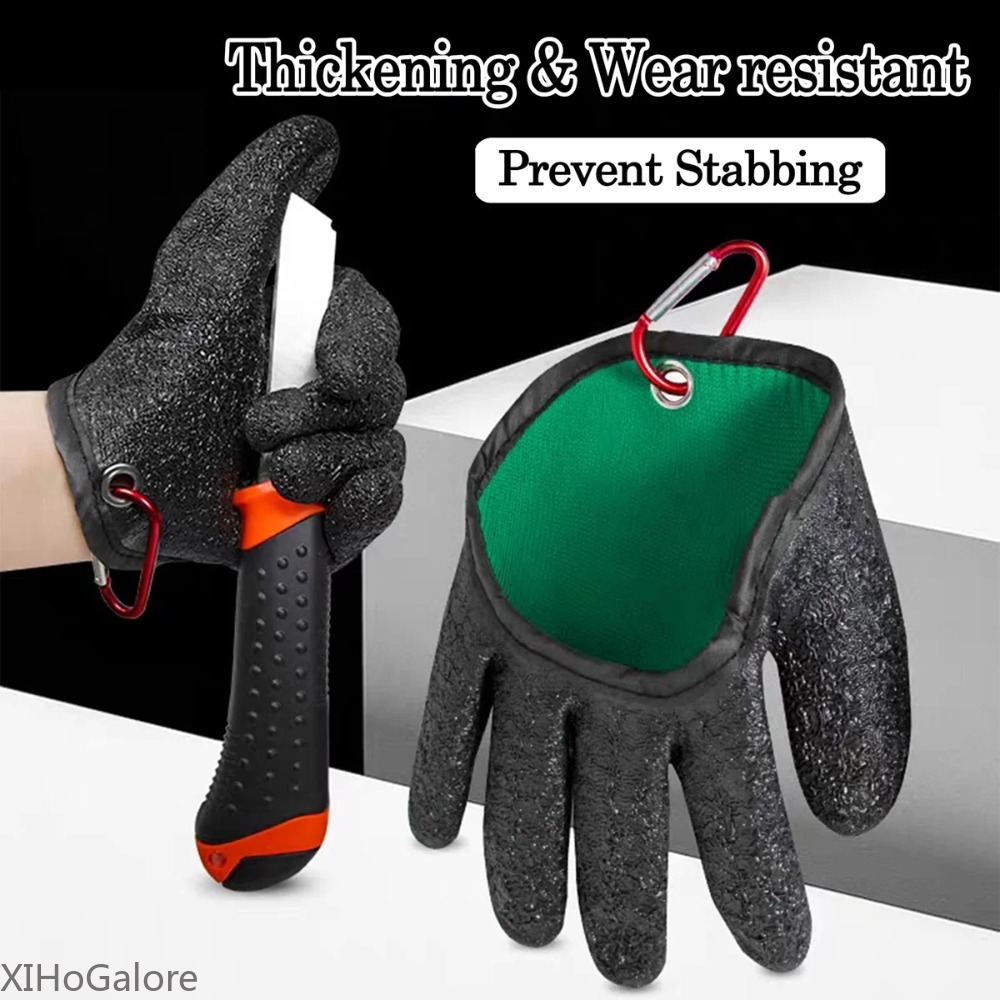 Fishing Gloves - ヘビーデューティー滑り止め耐パンク性釣り用手袋、氷上釣りや魚の扱いに最適なプロ仕様、快適なフィッシャーマングローブ