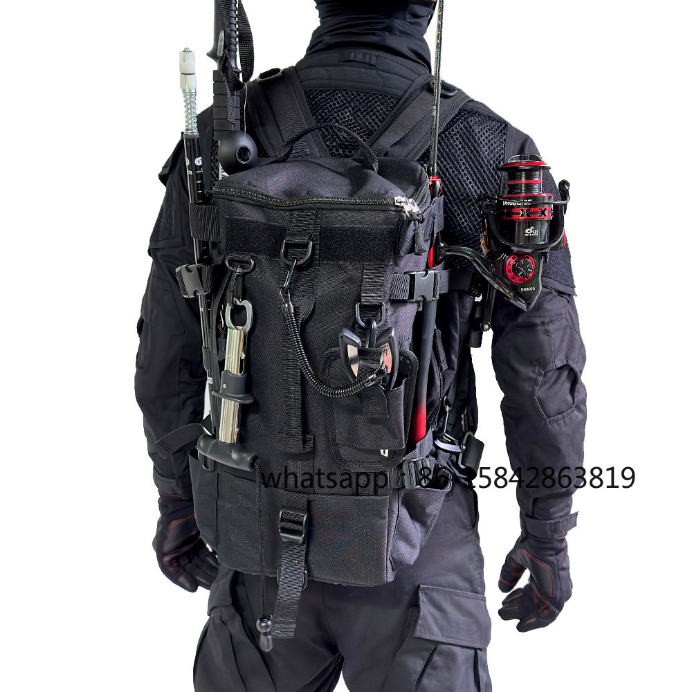 Fishing Backpack - 釣り用バッグ、新モデル、防水、アウトドアスポーツバックパック、多機能、ロッド、大容量。