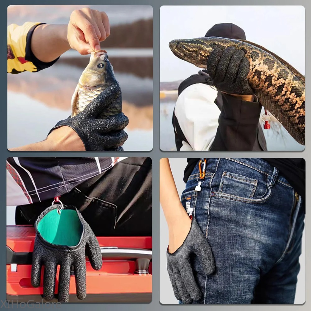 ヘビーデューティー滑り止め耐パンク性釣り用手袋、氷上釣りや魚 - Fishing Gloves のレビューと価格