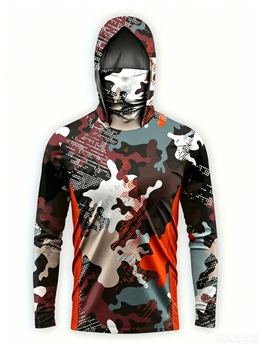 UPF50+ カモフラージュ柄 メンズ 長袖 フィッシングフ - Fishing Hoodie のレビューと価格