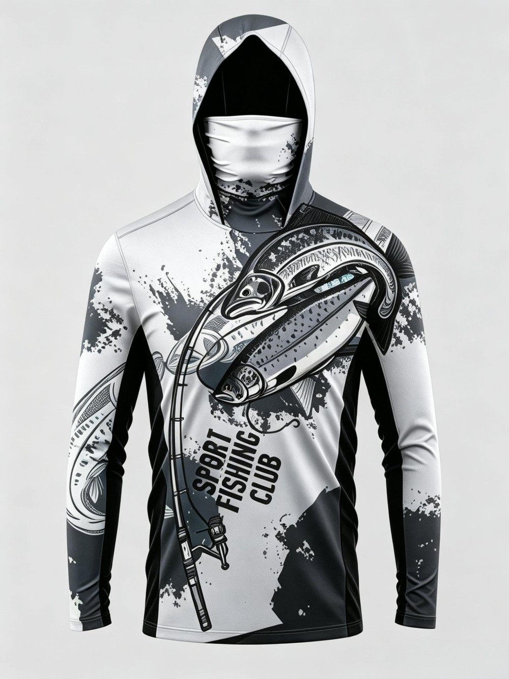 UPF50+ カモフラージュ柄 メンズ 長袖 フィッシングフ - Fishing Hoodie のレビューと価格