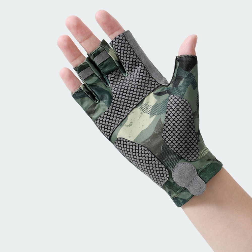 職業用弾性釣り手袋日焼け防止通気性男性サイクリンググローブ滑 - Fishing Gloves のレビューと価格